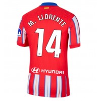 Atletico Madrid Marcos Llorente #14 Domáci futbalový dres 2024-25 Krátky Rukáv